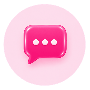 Hun Pink Chat Icon